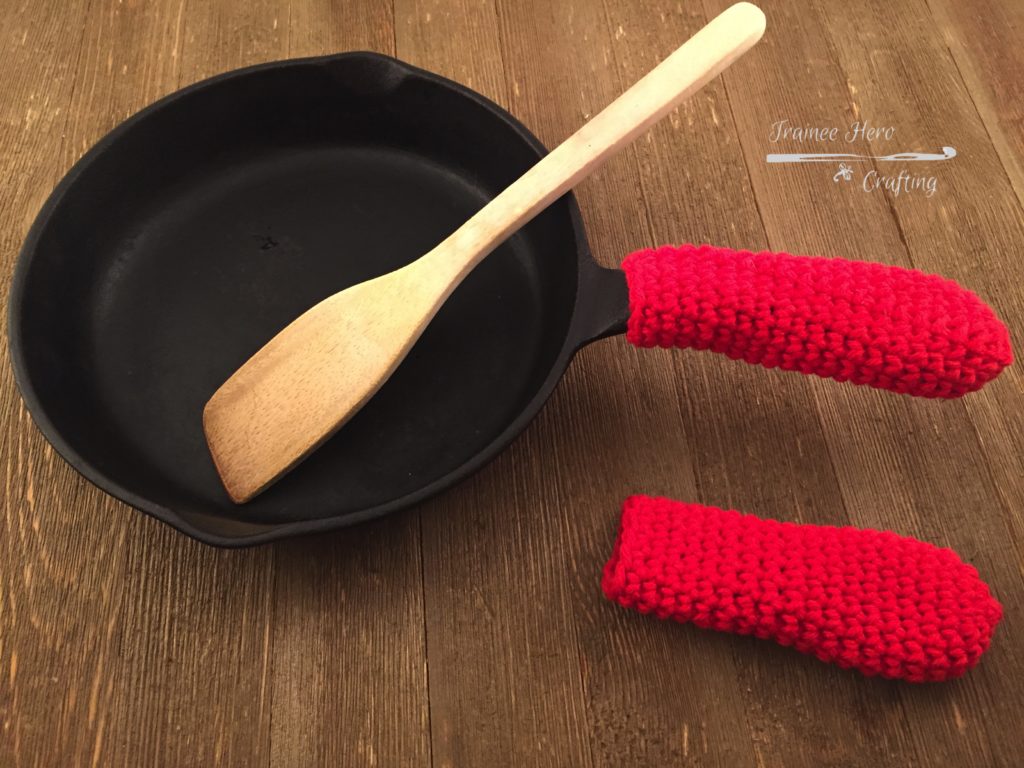 Free Crochet Cast Iron Skillet Handle Cover Pattern
