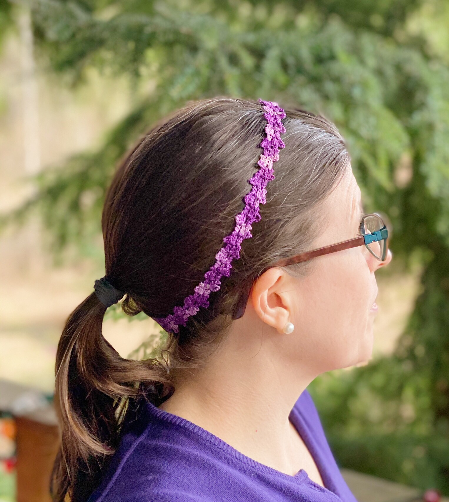 Crochet Edgings become Crochet Headbands - Trainee Hero Creative Life